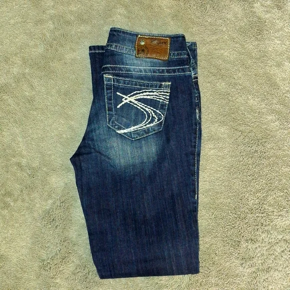 EUC Silver Suki Low Rise Jeans - Picture 6 of 13